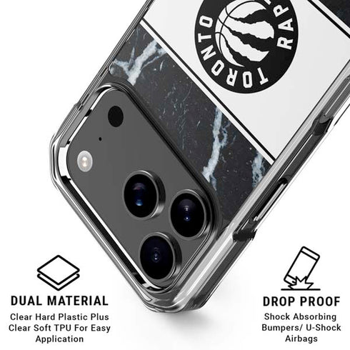 NBA Toronto Raptors Marble iPhone 18 Pro Clear Case