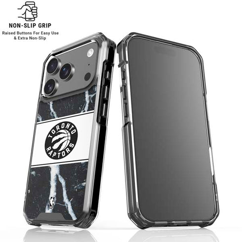 NBA Toronto Raptors Marble iPhone 18 Pro Clear Case