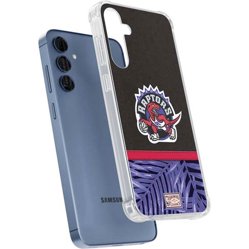 NBA Toronto Raptors Retro Palms Galaxy A55 5G Clear Case