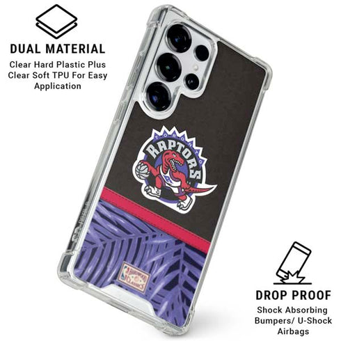 NBA Toronto Raptors Retro Palms Galaxy S26 Ultra Clear Case