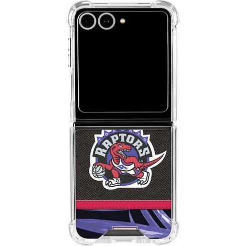 NBA Toronto Raptors Retro Palms Galaxy Z Flip7 Clear Case