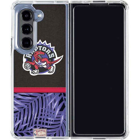 NBA Toronto Raptors Retro Palms Galaxy Z Fold5 5G Clear Case
