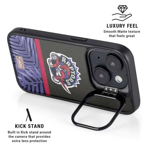 NBA Toronto Raptors Retro Palms iPhone 14 Plus Kickstand Case