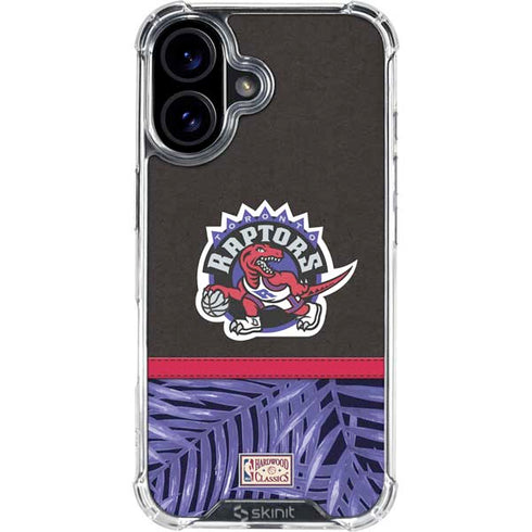 NBA Toronto Raptors Retro Palms iPhone 16 Plus Clear Case