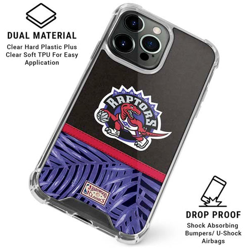 NBA Toronto Raptors Retro Palms iPhone 16 Pro Clear Case