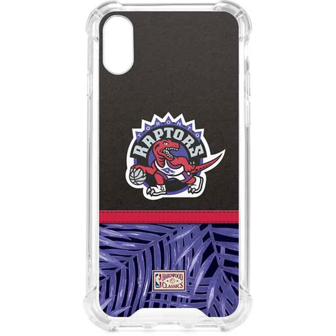 NBA Toronto Raptors Retro Palms iPhone XS Clear Case