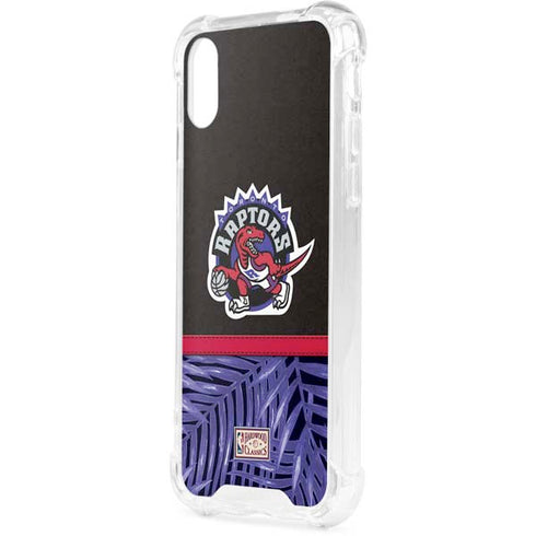 NBA Toronto Raptors Retro Palms iPhone XS Clear Case
