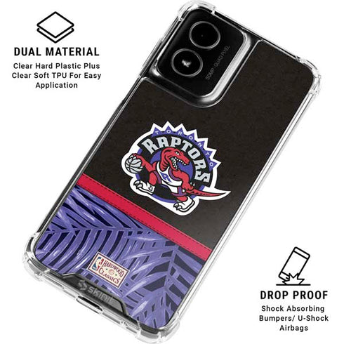 NBA Toronto Raptors Retro Palms Moto G Power 5G (2024) Clear Case