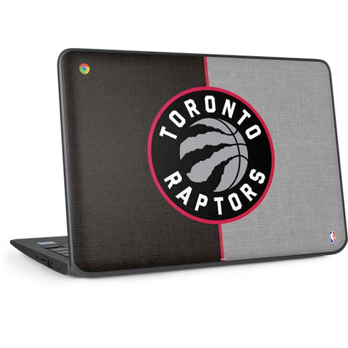 NBA Toronto Raptors Split Canvas HP Chromebook Skin