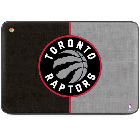 NBA Toronto Raptors Split Canvas HP Chromebook Skin