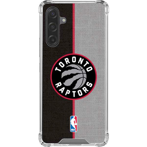 NBA Toronto Raptors Split Canvas Galaxy A17 Clear Case