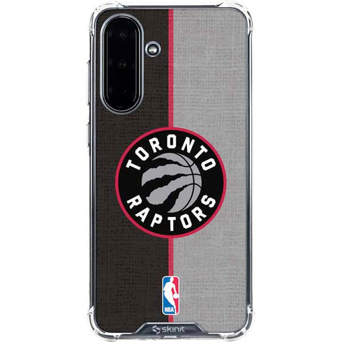 NBA Toronto Raptors Split Canvas Galaxy A36 5G Clear Case