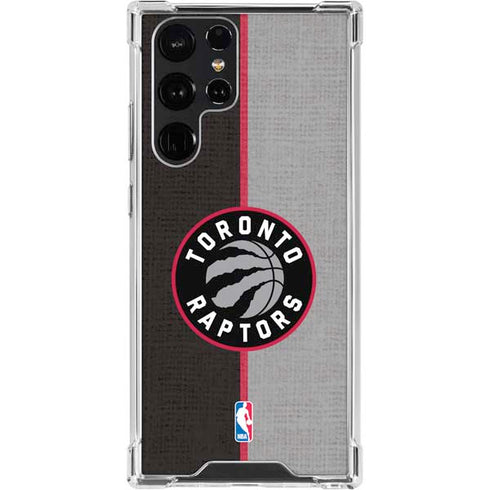 NBA Toronto Raptors Split Canvas Galaxy S23 Ultra Clear Case