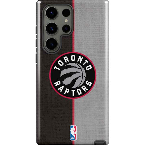 NBA Toronto Raptors Split Canvas Galaxy S23 Ultra Pro Case