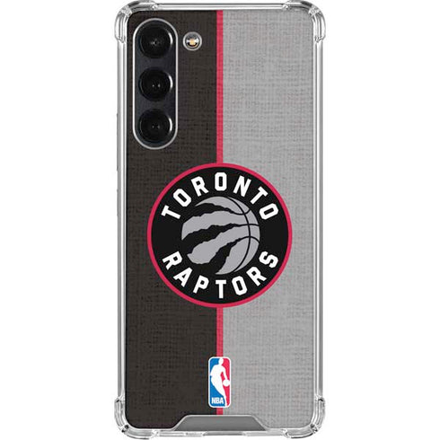 NBA Toronto Raptors Split Canvas Galaxy S24 FE Clear Case