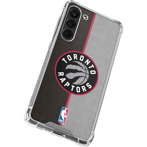 NBA Toronto Raptors Split Canvas Galaxy S24 FE Clear Case
