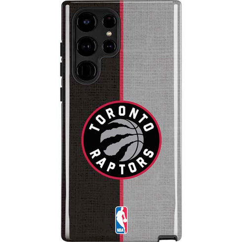 NBA Toronto Raptors Split Canvas Galaxy S25 Ultra Impact Case
