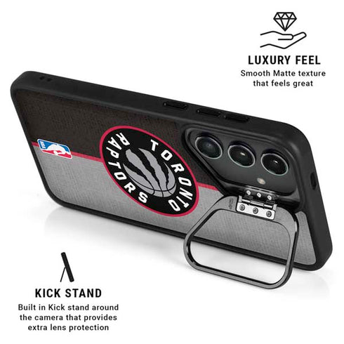 NBA Toronto Raptors Split Canvas Galaxy S25 Ultra Kickstand Case
