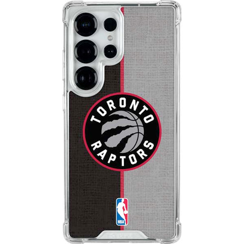 NBA Toronto Raptors Split Canvas Galaxy S25 Ultra Clear Case