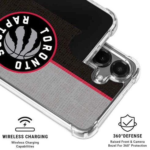 NBA Toronto Raptors Split Canvas Galaxy S26 Clear Case