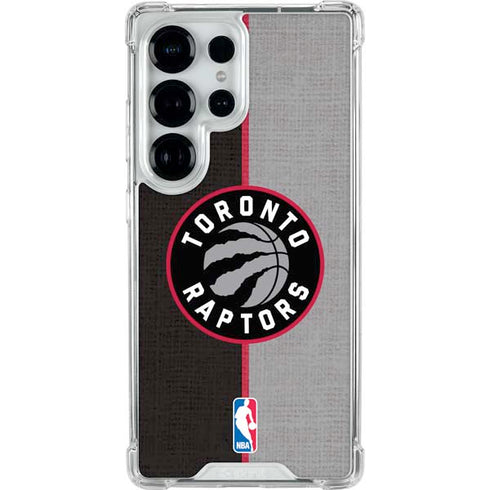 NBA Toronto Raptors Split Canvas Galaxy S26 Ultra Clear Case