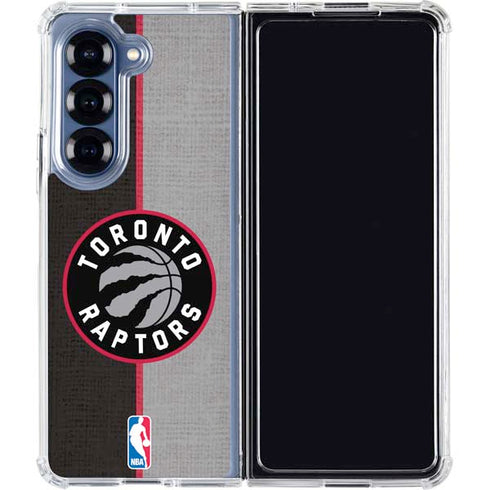 NBA Toronto Raptors Split Canvas Galaxy Z Fold6 Clear Case