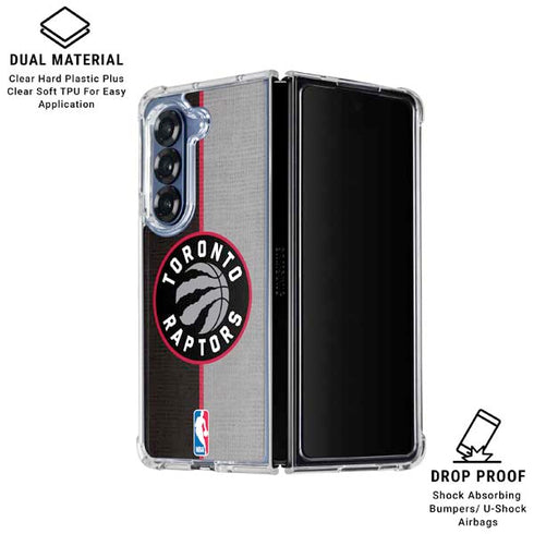 NBA Toronto Raptors Split Canvas Galaxy Z Fold6 Clear Case