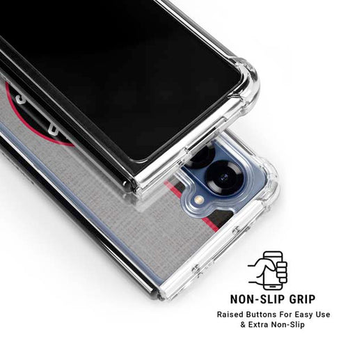 NBA Toronto Raptors Split Canvas Galaxy Z Fold6 Clear Case