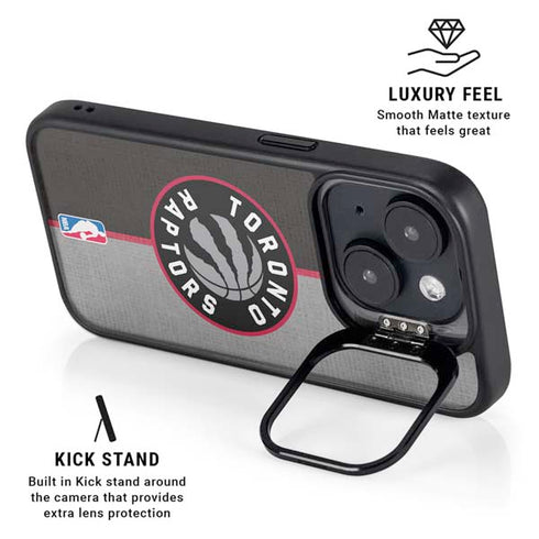 NBA Toronto Raptors Split Canvas iPhone 15 Kickstand Case