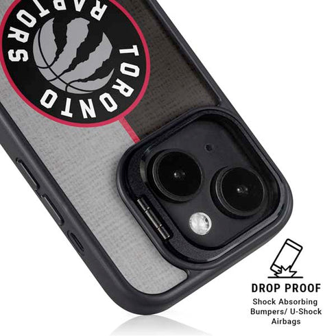 NBA Toronto Raptors Split Canvas iPhone 15 Plus Kickstand Case