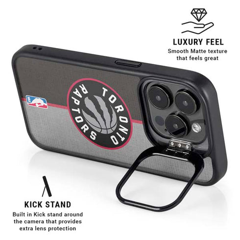 NBA Toronto Raptors Split Canvas iPhone 15 Pro Kickstand Case