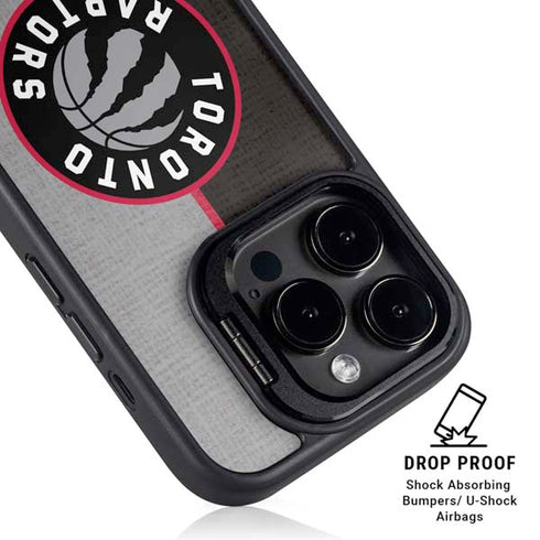 NBA Toronto Raptors Split Canvas iPhone 15 Pro Kickstand Case