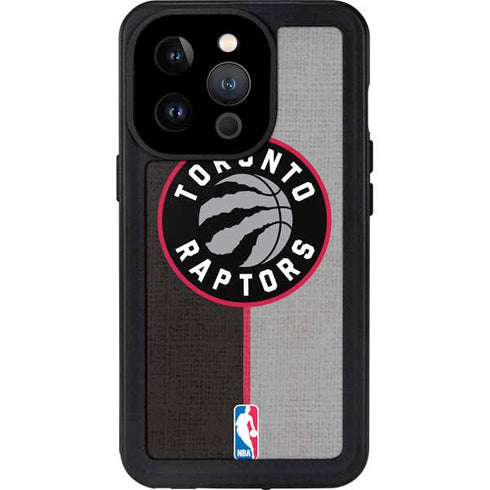 NBA Toronto Raptors Split Canvas iPhone 15 Pro Waterproof Case