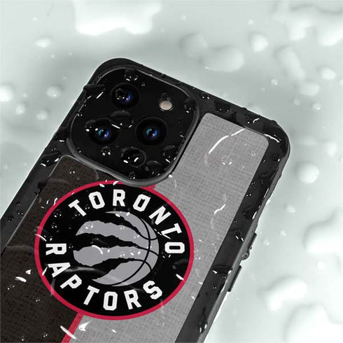 NBA Toronto Raptors Split Canvas iPhone 15 Pro Waterproof Case