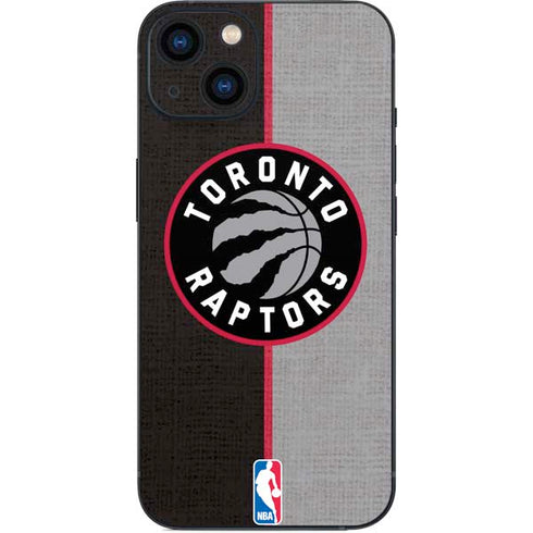 NBA Toronto Raptors Split Canvas iPhone 15 Skin