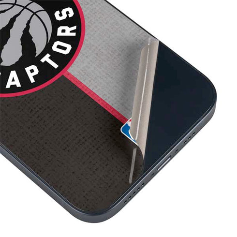 NBA Toronto Raptors Split Canvas iPhone 15 Skin