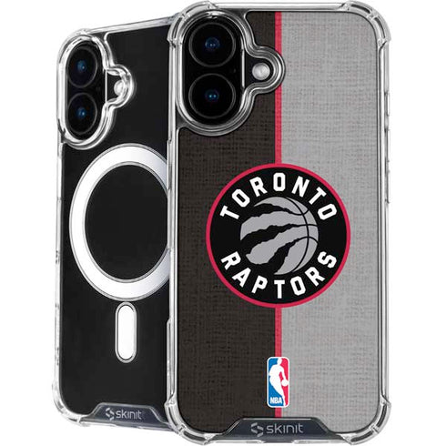 NBA Toronto Raptors Split Canvas iPhone 16 MagSafe Case