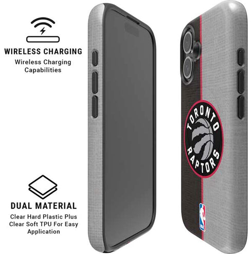 NBA Toronto Raptors Split Canvas iPhone 16 Magsafe Impact Case
