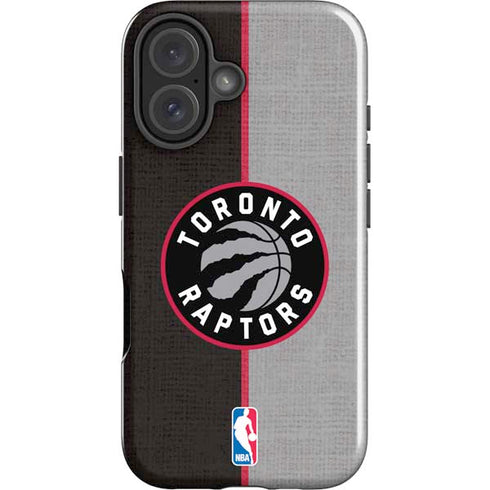 NBA Toronto Raptors Split Canvas iPhone 16 Plus Impact Case