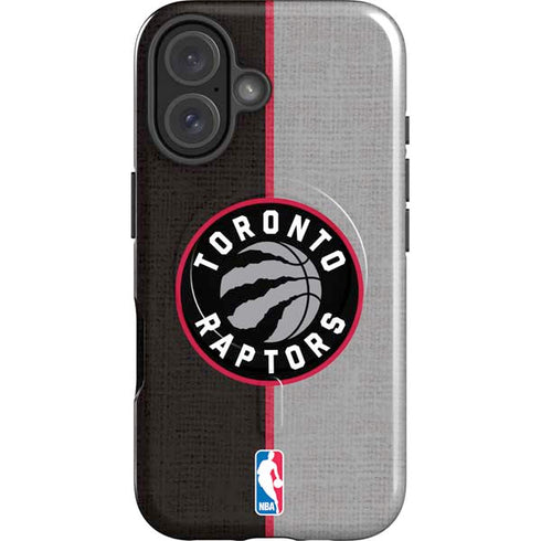 NBA Toronto Raptors Split Canvas iPhone 16 Plus Magsafe Impact Case