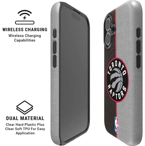 NBA Toronto Raptors Split Canvas iPhone 16 Plus Magsafe Impact Case