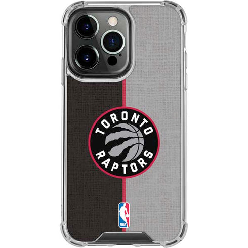 NBA Toronto Raptors Split Canvas iPhone 16 Pro Clear Case
