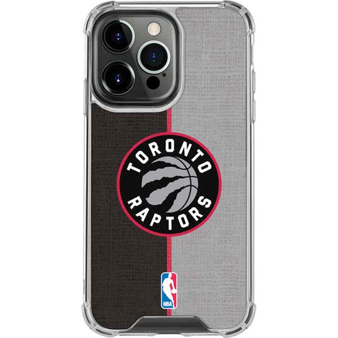 NBA Toronto Raptors Split Canvas iPhone 16 Pro Max Clear Case
