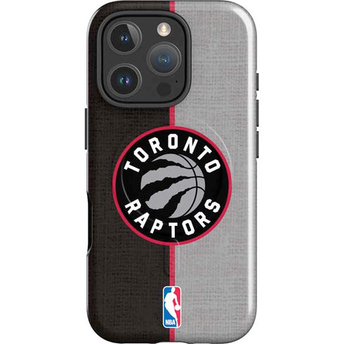 NBA Toronto Raptors Split Canvas iPhone 16 Pro Max Magsafe Impact Case