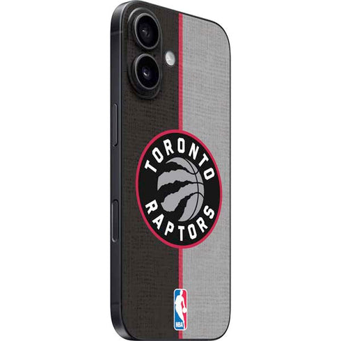 NBA Toronto Raptors Split Canvas iPhone 16 Skin