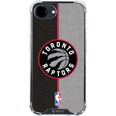 NBA Toronto Raptors Split Canvas iPhone 16e Clear Case