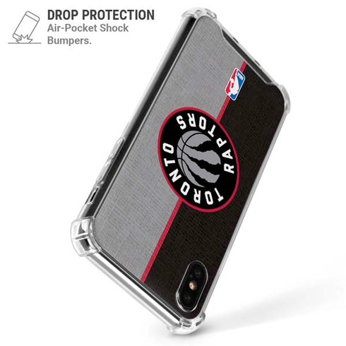 NBA Toronto Raptors Split Canvas iPhone X/XS Clear Case