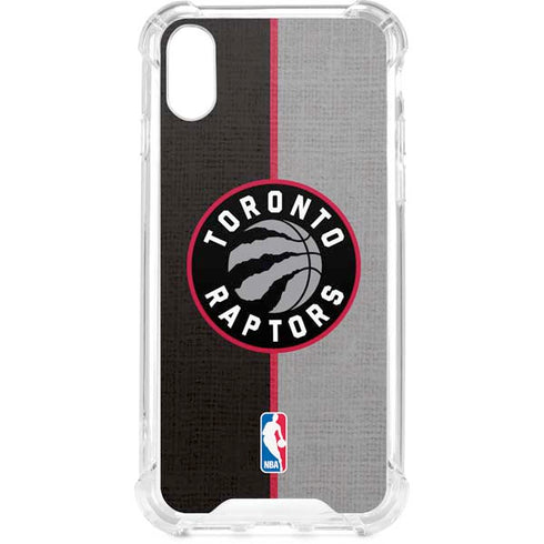 NBA Toronto Raptors Split Canvas iPhone XS Clear Case