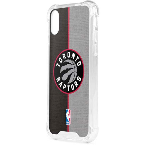 NBA Toronto Raptors Split Canvas iPhone XS Clear Case