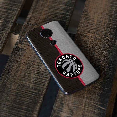 NBA Toronto Raptors Split Canvas Moto E5 Plus Skin